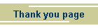 Thank you page